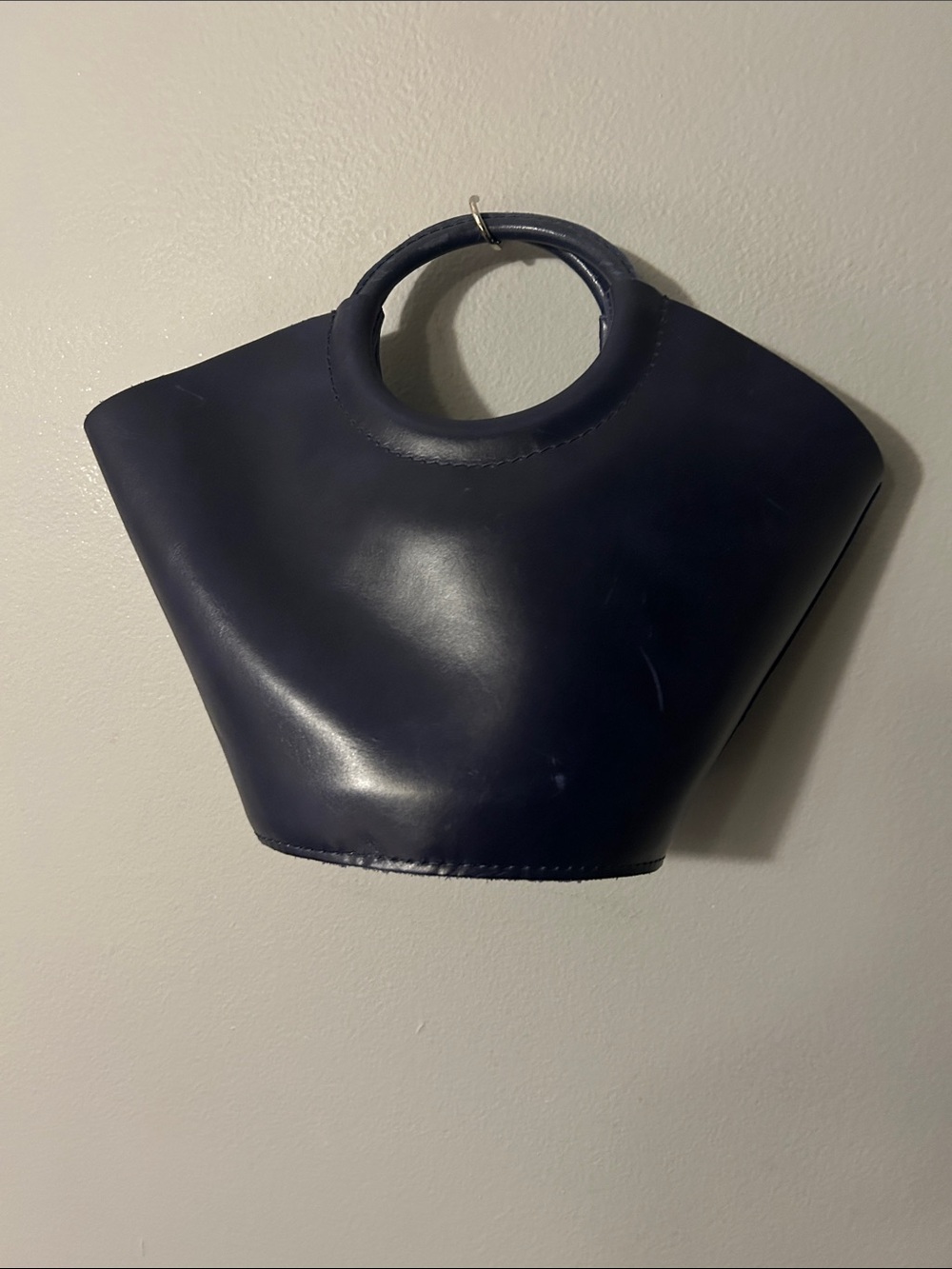 Portland Leather Milan Mini in Cowboy Blue - Picture 2 of 7